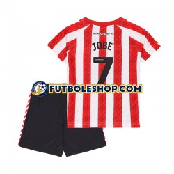 Primera Equipación del Sunderland Jobe Bellingham 7 2024-2025 Manga Corta para Niño (Camiseta y pantalón)